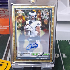 Marketplace image: Jalen Hurts Eagles Topps Chrome 35th Anniv Superfractor Auto 1/1 91TC-43