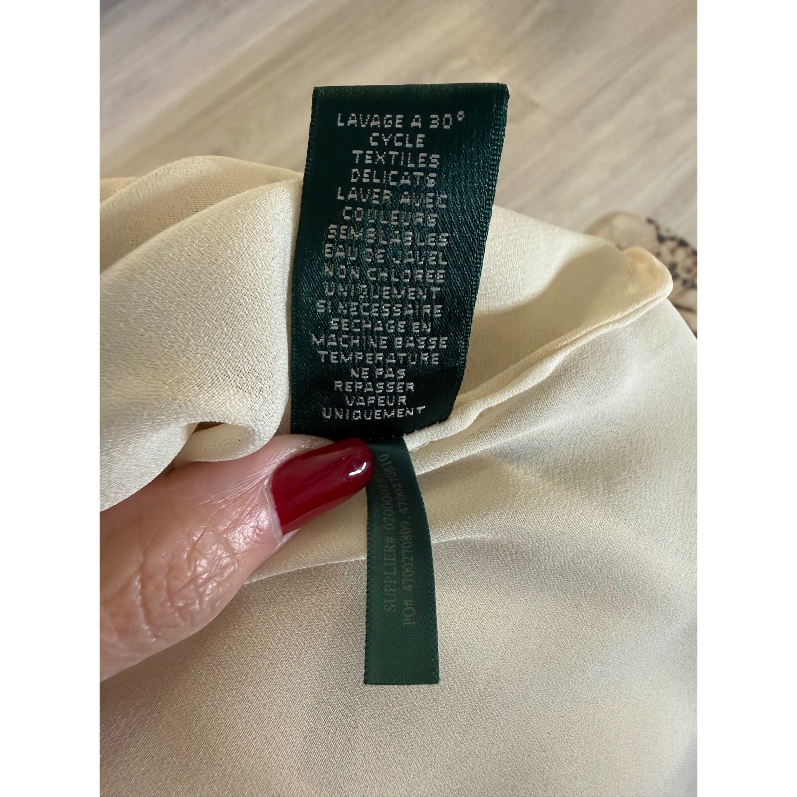 Lauren Ralph Lauren Floral Chiffon Flutter Sleeve Drop Waist Midi Dress Tan 8 thumbnail 8