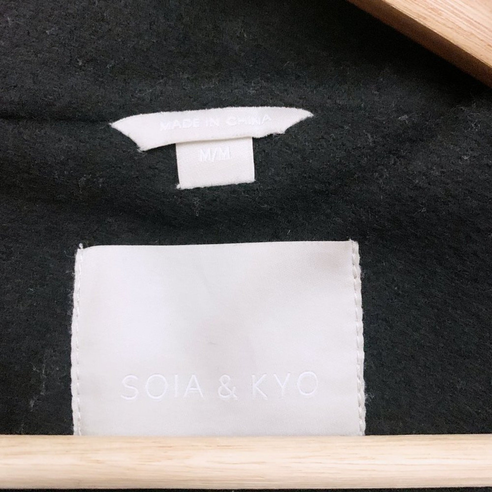Soia & Kyo Wool Blend Coat with Genuine Coyote Fur Trim image 8