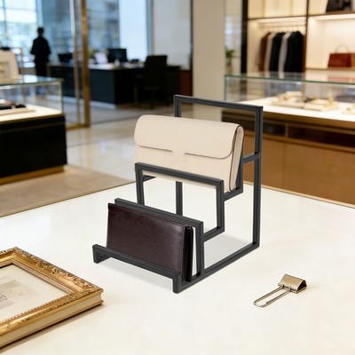 4 Layer Wallet Display Rack, Clutch Purse Holder for Home/Retail Store