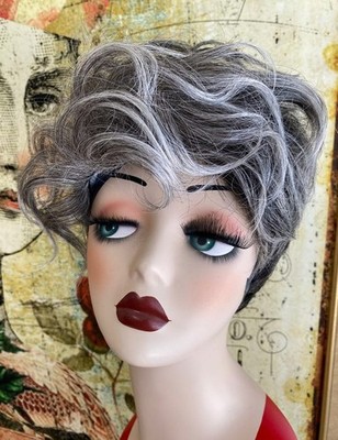 Hairdo HairUWear Chic Wavy Styled Jane Treacy Wig New Sugar Charcoal Dark Grey