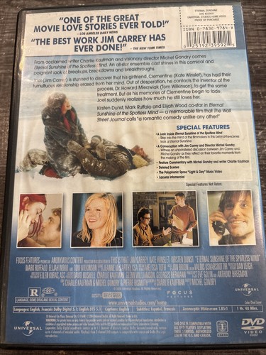 Eternal Sunshine of the Spotless Mind (DVD, 2004, Full Frame) - Picture 2 of 4