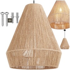 Pendant Light Ceiling Lights Home Lamp Fitting Kitchen Bedroom Jute Modern