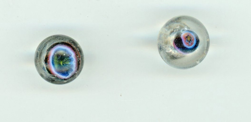 Two Vintage Paper Weight buttons