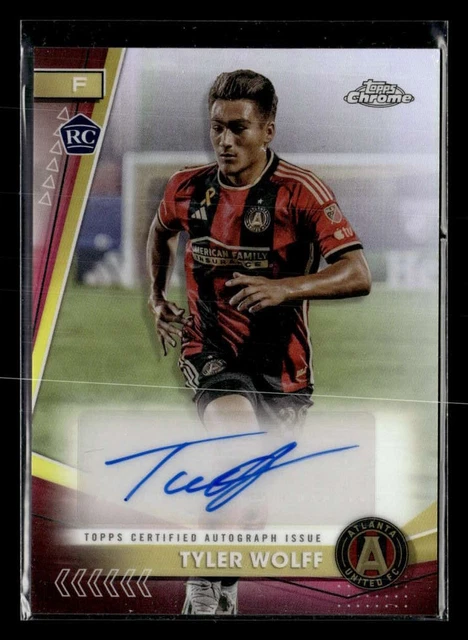 2024 Topps Chrome MLS Soccer Tyler Wolff Auto Autograph #CA-TW U9532