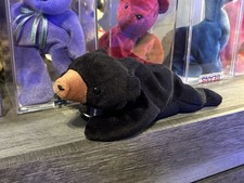 Ty Beanie Baby Blackie The Bear 1st Generation Tush Tag NHT