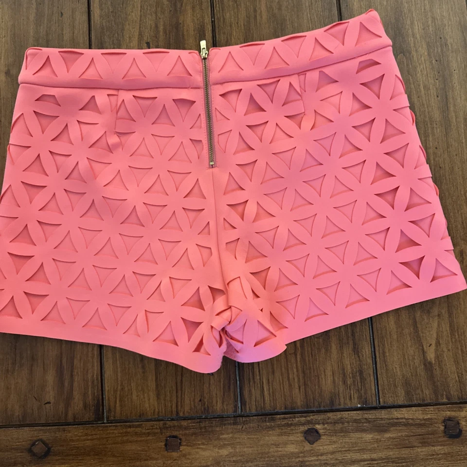 Pantalones Cortos Lilly Pulitzer Estrella Superposición Coral Neón Talla 4 Raro Ver Fotos Leer Foto 2 de 4