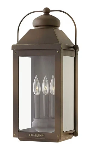 Hinkley Anchorage 3-Light Outdoor Large Wall Mount in Light Oiled Bronze 1855LZ - Picture 1 of 2