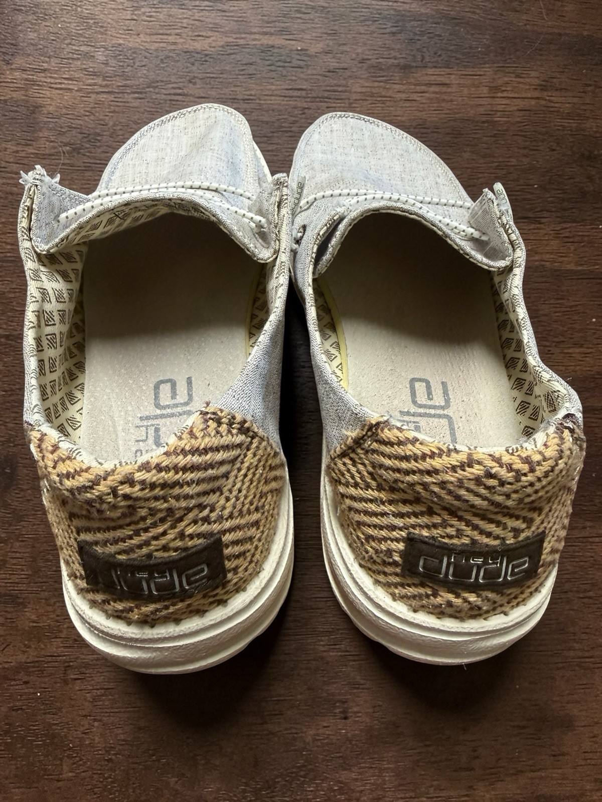 Hey Dude Wendy Chambray Java Tan/Gray Women’s Siz… - image 9