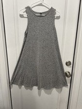 Old Navy Gray Knit Sleeveless Mini Swing Dress Size Medium