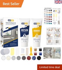 All-in-One Shower Tray Repair Kit for Chips, Dents & Cracks - White Options