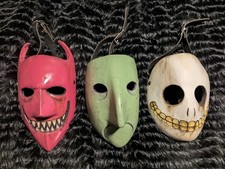 Nightmare Before Christmas Lock Shock Barrel Cosplay Costume Masks Lot Of 3