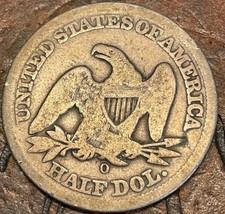 1855-O ARROWS SEATED LIBERTY HALF DOLLAR OLD U.S. TYPE COIN