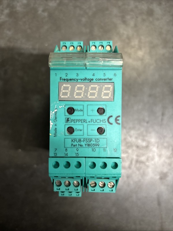 Used Pepperl Fuchs KFU8-FSSP-1.D Y180599 Frequency Voltage Converter
