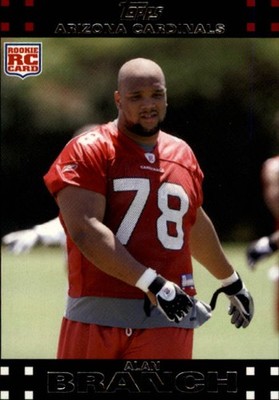 2007 Topps #346 Alan Branch RC - FB