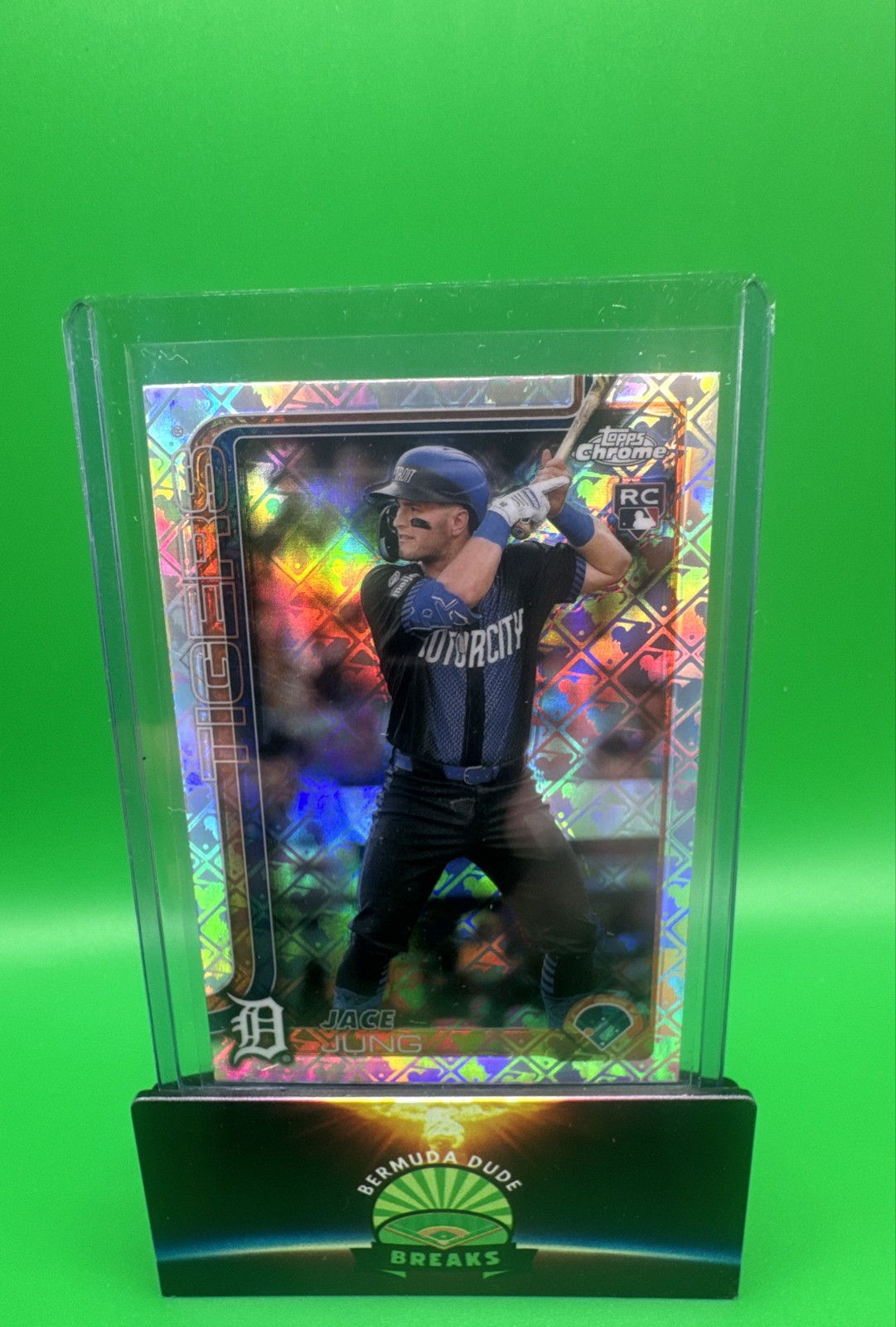 2025 Topps Chrome Logofractor Edition - Jace Jung, Jace Jung #225 (RC)