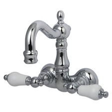 Kingston Brass CC1076T Vintage Wall Mounted Clawfoot Tub Filler - Chrome