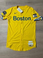 Roman Anthony Team Issued Boston Red Sox Yellow City Connect Rookie Jersey 48