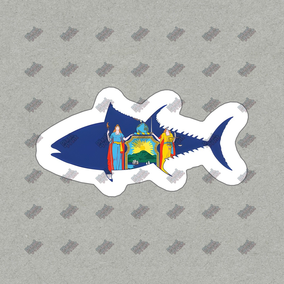 Vintage Nautical Fish Vinyl Sticker Decal Perfect for Water 