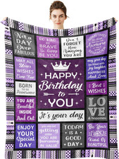 Birthday Gifts for Women - Happy Birthday for Woman Throw Blanket 60"X50" - Wome
