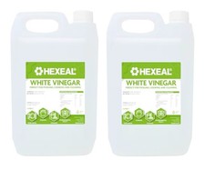 Hexeal White Vinegar 2 x 5L - Food Grade - Cooking, Cleaning, Pickling & Baking 1.61 per litre