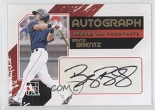 2011 ITG Heroes and Prospects Full Body Gold /10 Bryce Brentz #A-BBR Auto uk2