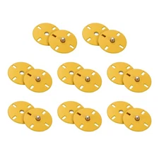 8 Sets Sewing Snap Buttons, Press Buttons Snap Fasteners 23mm, Yellow