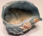 Roseville Pottery 453-6 Conch Shell - Blue