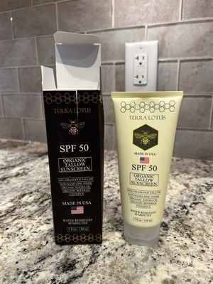 Terra Lotus Organic Water Resistant Broad Spectrum SPF 50 Sunscreen 5 fl oz