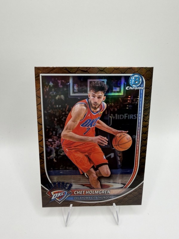 2025-26 Bowman Chrome Reptilian Chet Holmgren #BCV-108 OKC Thunder