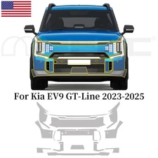Front Bumper For KIA EV9 GT-Line 2023-UP Precut Paint Protection Film Clear PPF