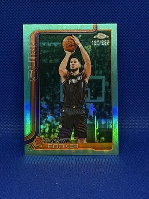 2025-26 Topps Chrome - Devin Booker #195 Aqua Refractor /299