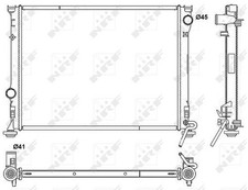 NRF Radiator for Chrysler 300C SRT-8 ESF 6.1 Litre January 2009 to June 2010