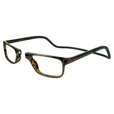 Clic Magnetic Reading Glasses for Men or Women, Soft Foldable 2.50, Tortoise