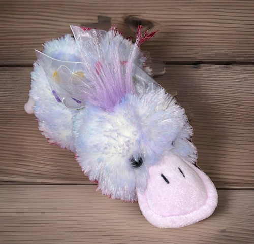 CHOSUN Purple Duck 9.5-10" Plush Polka Dot Bow Beanbag Korea Platypus