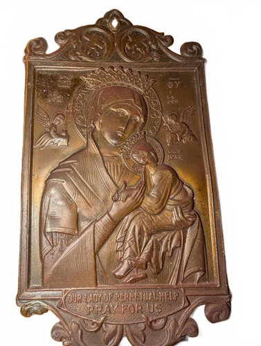 Vintage Our Lady of Perpetual Help Plaque - Picture 2 of 6