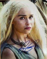 Emilia Clarke Game of Thrones  Signed Autographed Signature 8x10 Matte Photo COA