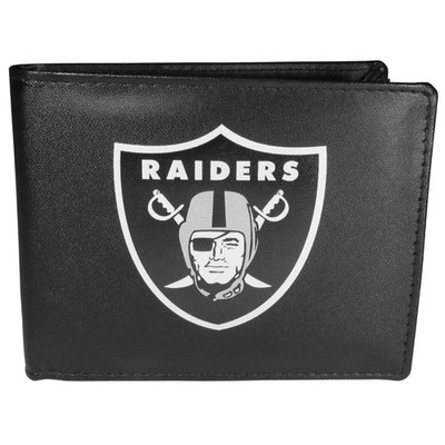 Las Vegas Raiders Bi-Fold Wallet w/ Gift Box - Large Logo