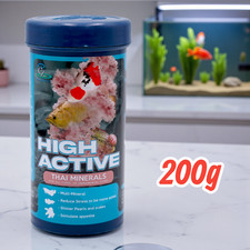 CZ Aqua High Active Thai Minerals Flowerhorn Arowana Koi Goldfish Fish Food 200g