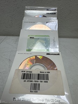 BRAND NEW GENUINE Microsoft Office 2007 Basic Edition BE Full English (OEM)