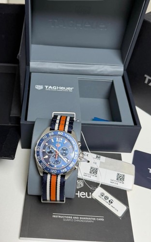 TAG Heuer Formula 1 Chronograph CAZ1014.FC8196 Blue Dial 43mm Box & Booklet