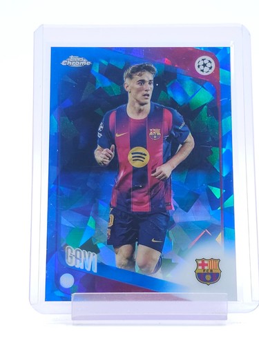 GAVI 2025-26 TOPPS CHROME UEFA SAPPHIRE #132 SOCCER FC BARCELONA Q4632