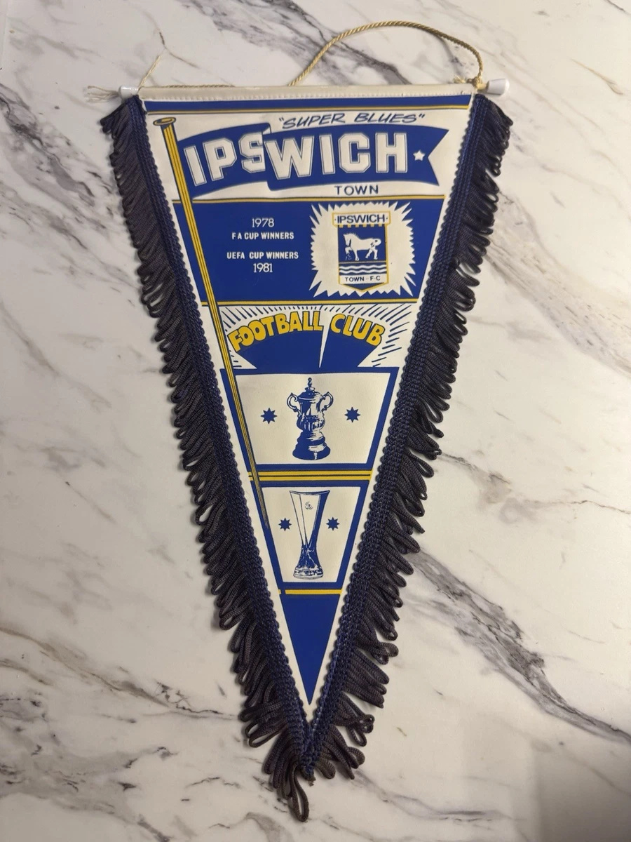 Ipswich Town fanion vintage football banderin pennant wimpel