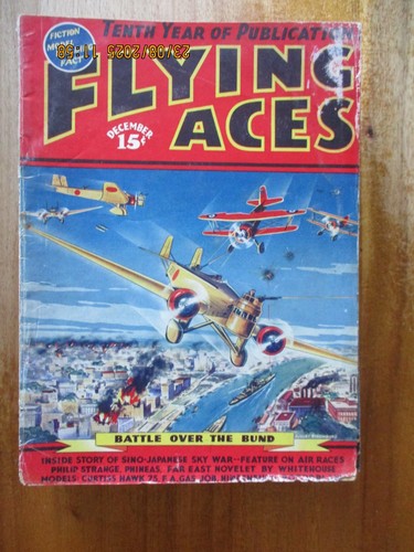 Ten Flying Aces Magazines All Pictured 1930s All Complete - Picture 10 of 12