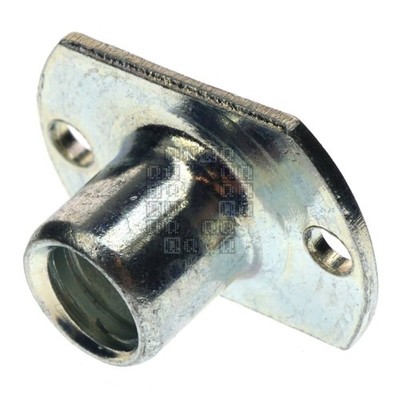 Midwest Fastener 6278006 1/4''-20 x 1/4'' Brad Hole Rectangle Base T-Nut