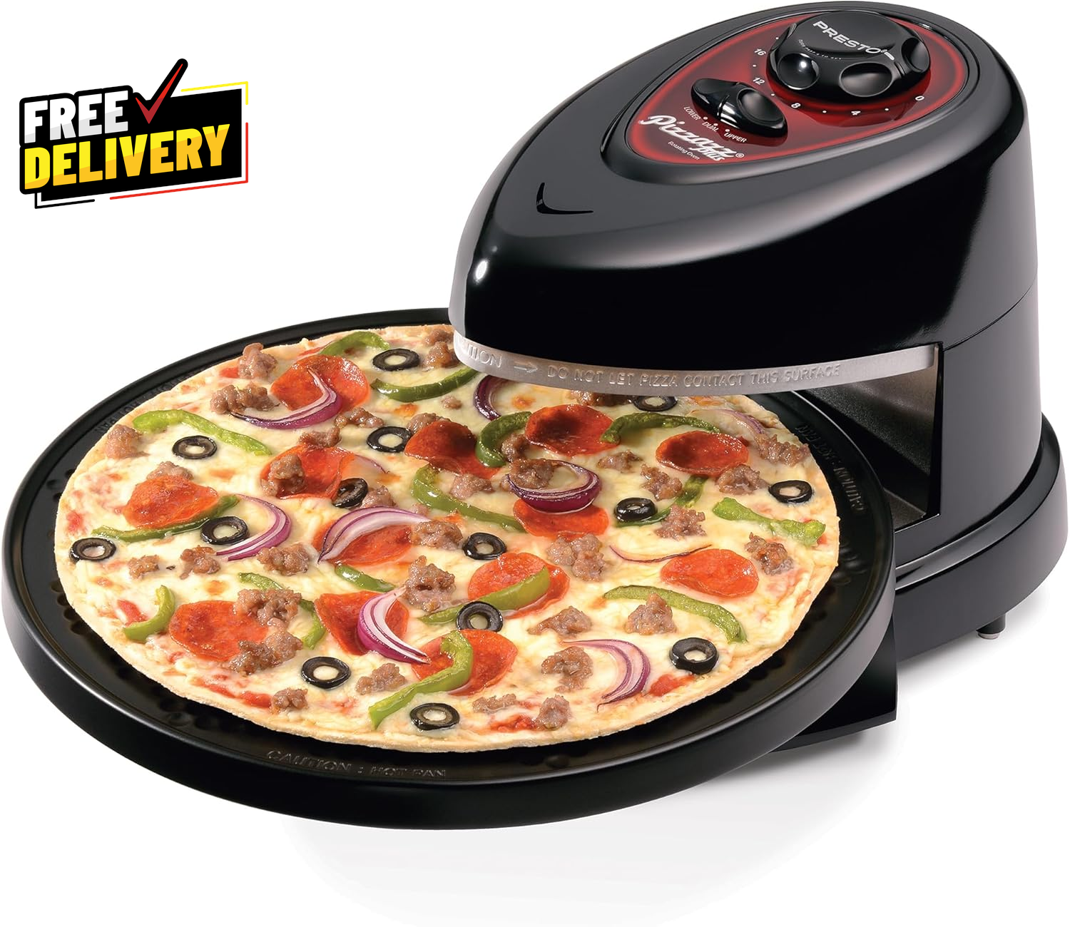 03430 Pizzazz plus Rotating Oven Black