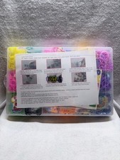 DIY Rubber Band Bracelet Kit Multicolor Loom Colorful Bands w Case Craft Set New