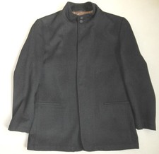 Herren Baumwollblazer, Gr. 54, Schwarz Braun meliert, Druckknopfverschluß, *TOP*