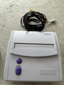 Super Nintendo System SNES Console Tested  Great Condition W Cables + Controller