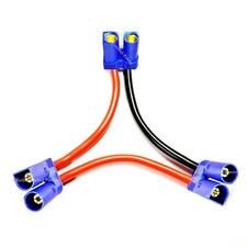 RCP EC5/IC5 Series Harness 8 or 10 awg Wire 3" Wire Lengths Doubles Voltage